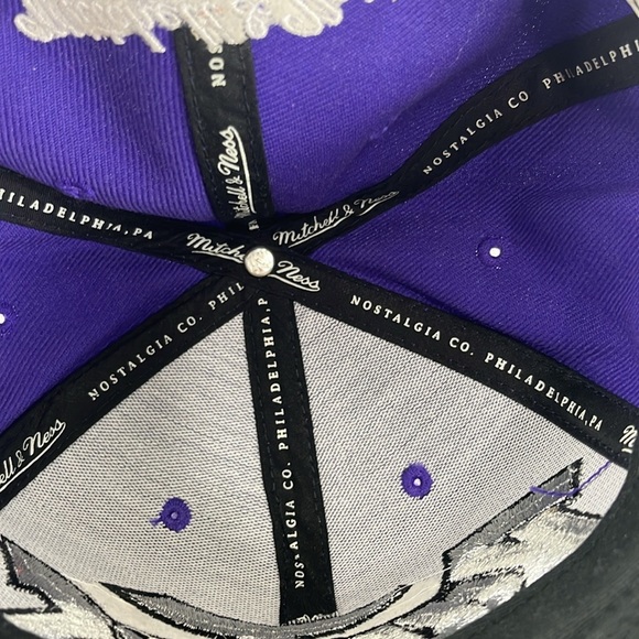 Mitchell & Ness Raptors Purple Fabric NBA Hardwood Classics Cap - Picture 8 of 8